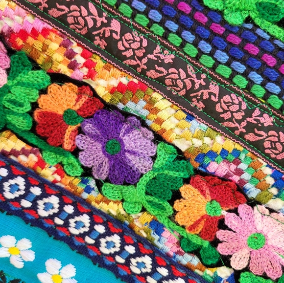 Vintage Trims Upcycled Denim Jacket  - Medium - Picture 4 of 10